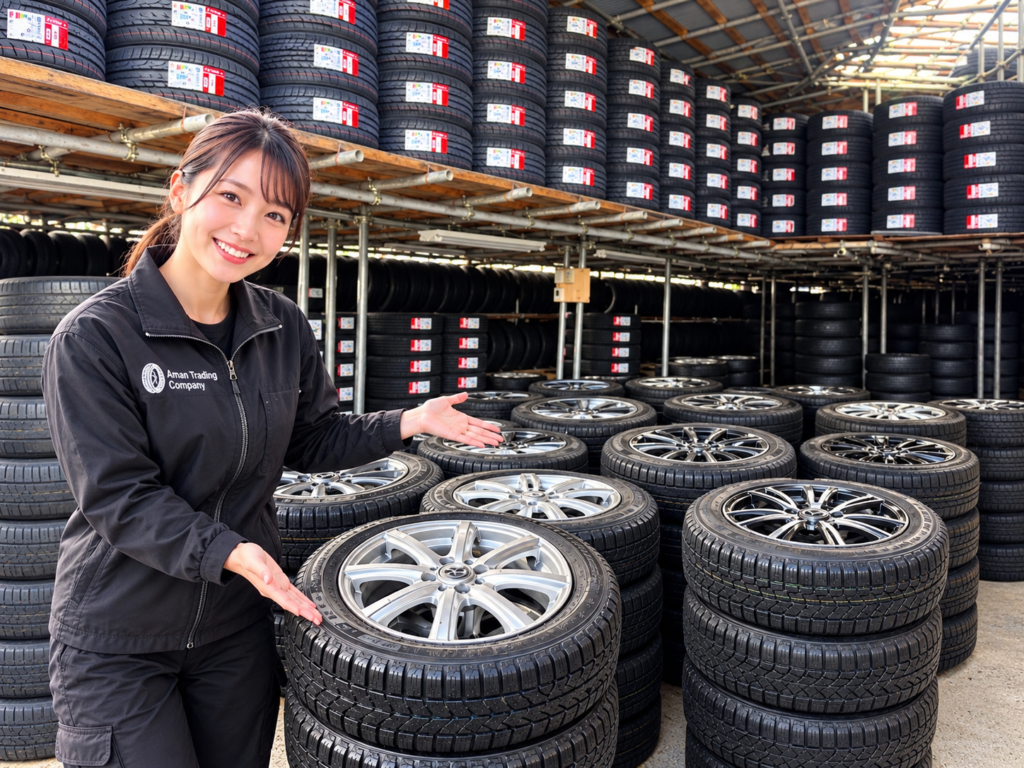中古アルミホイール付きスタッドレスタイヤ | 165/65R14 | 国産 – Aman